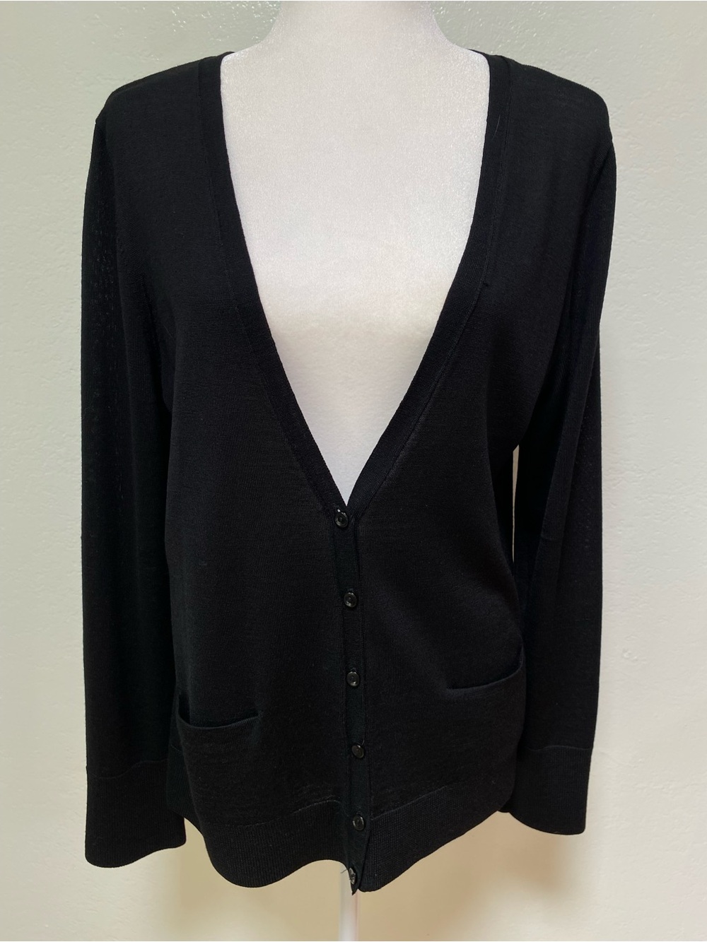 Halogen 100% Merino Wool Cardigan